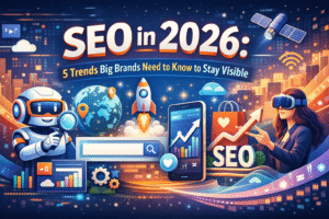 Read more about the article SEO in 2026 5 Trends Big Brands Need to Know to Stay Visible